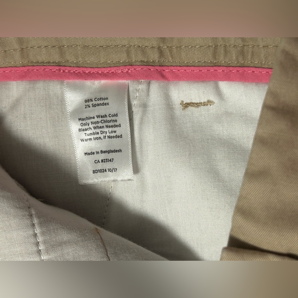 Talbots 12p Khaki Girlfriend Chino Shorts - Picture 4 of 4